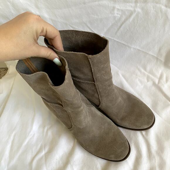 Frye & Co grey 6 Suede Slouch Mid Boot - Picture 3 of 7